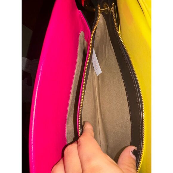 Marni Two-Toned  Pink & Yellow Harp Shoulder Bag with Dust Bag - Picture 7 of 13